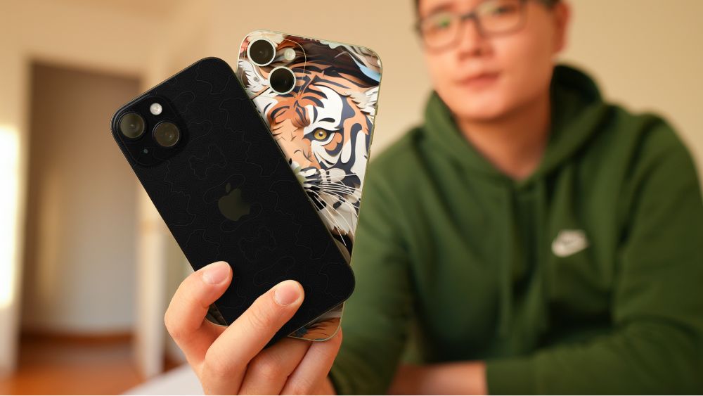 3D Tiger Face Mobile Skin 5