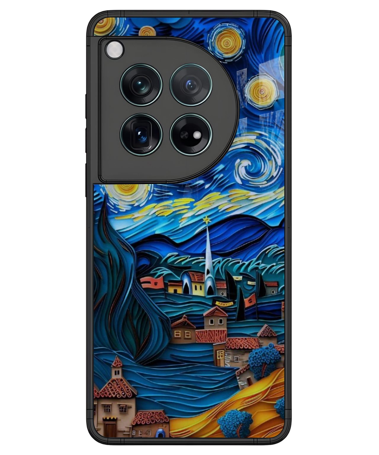 3D Starry Night Art Phone Case for OnePlus 12.