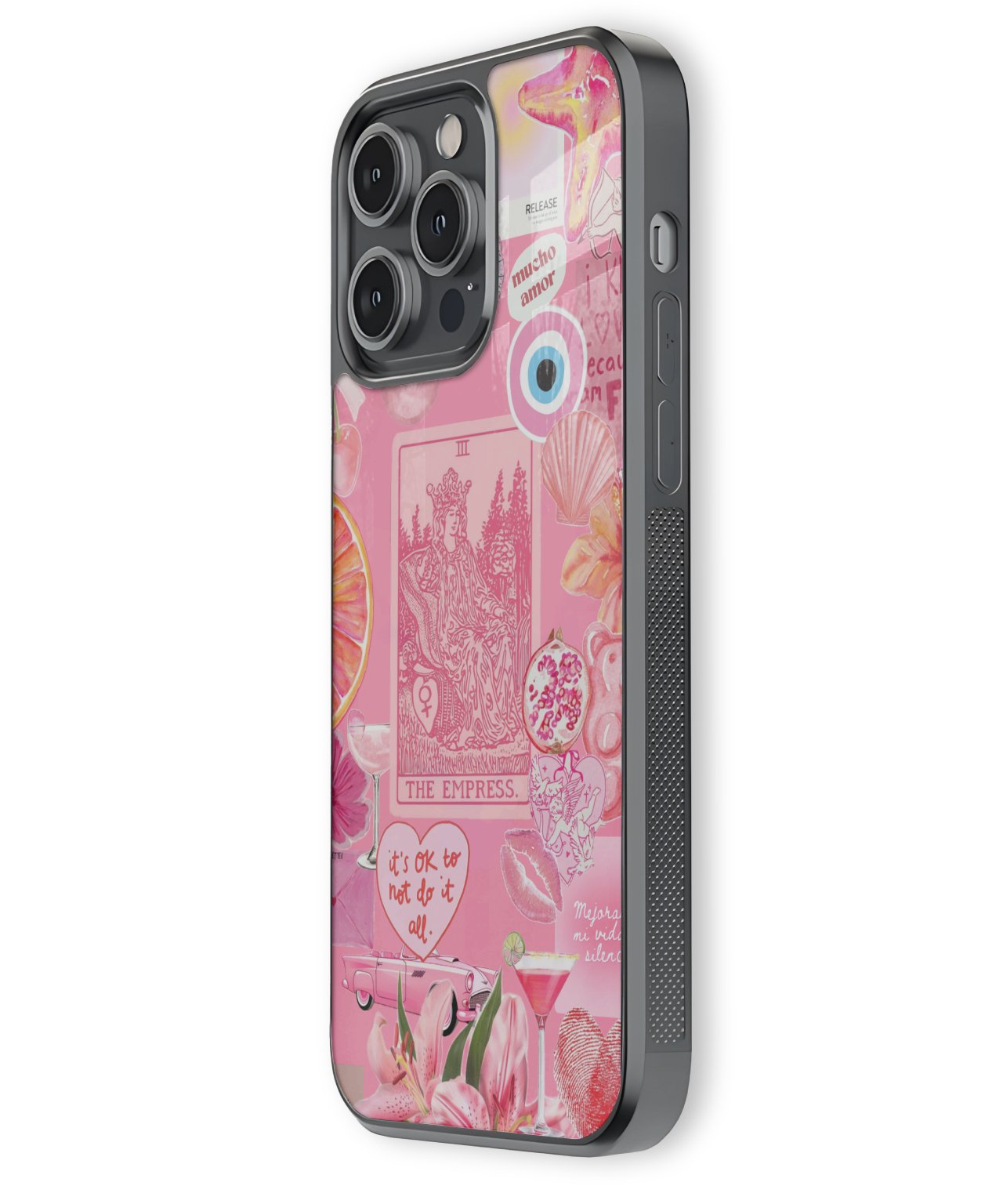 Adorable Pink Heart Girl Phone Case – Cute & Protective Cover for Girls
