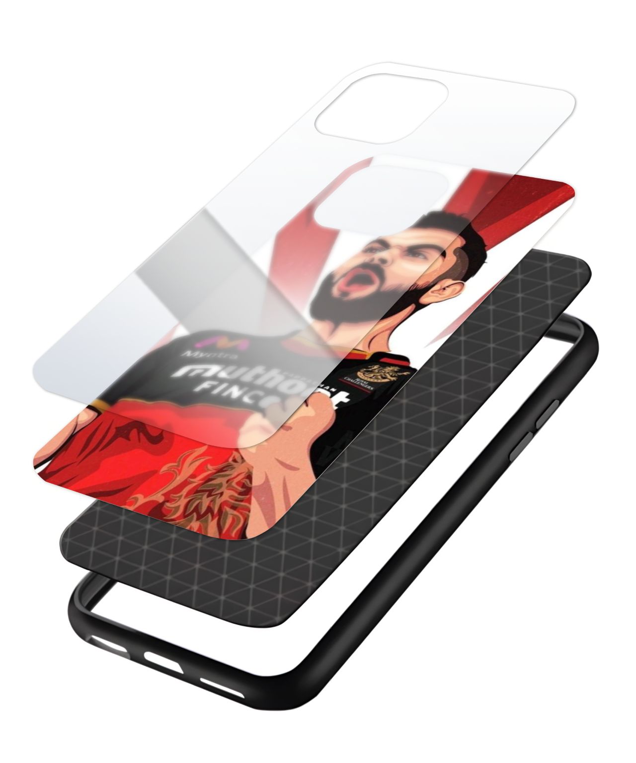 Animated Virat RCB Phone Case and Cover 3