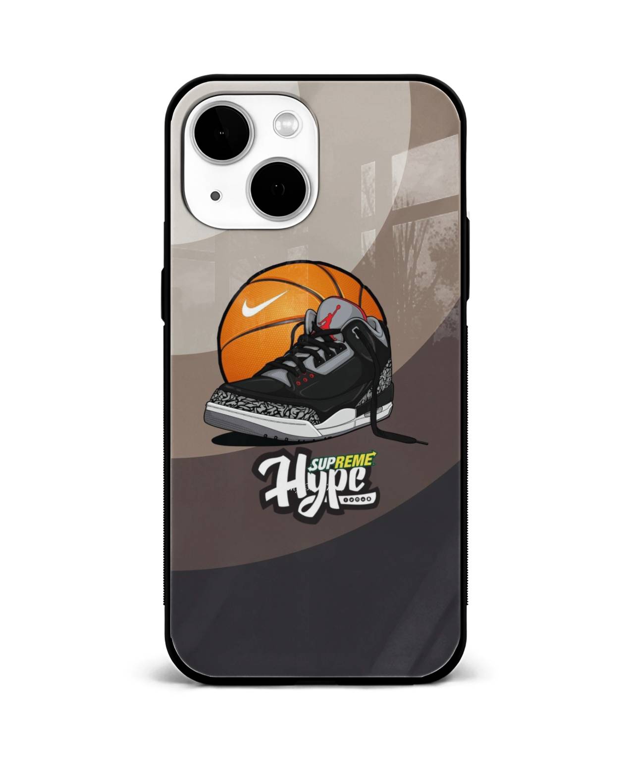 Basketball and Jordan Sneakers Graphic Phone Case 1