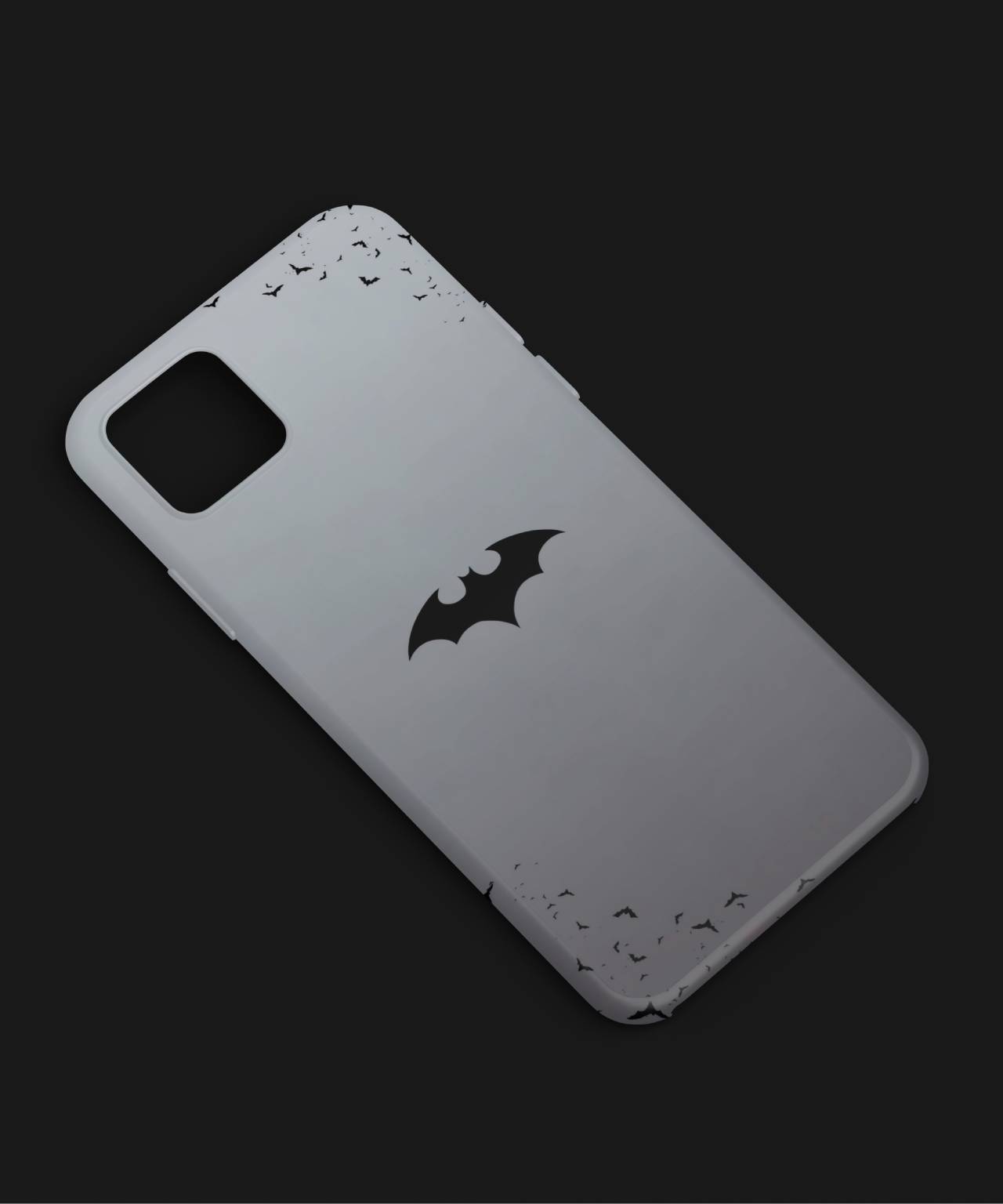 Batman Emblem Grayscale Mobile Case 4