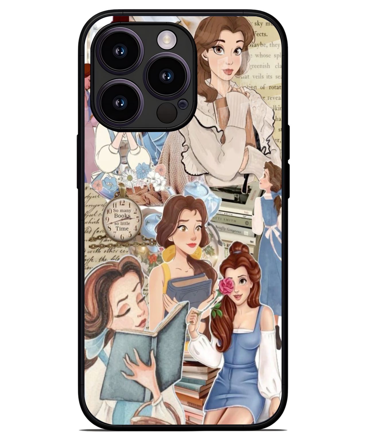 Beauty and Books Collage iphone 13 pro back cover 1