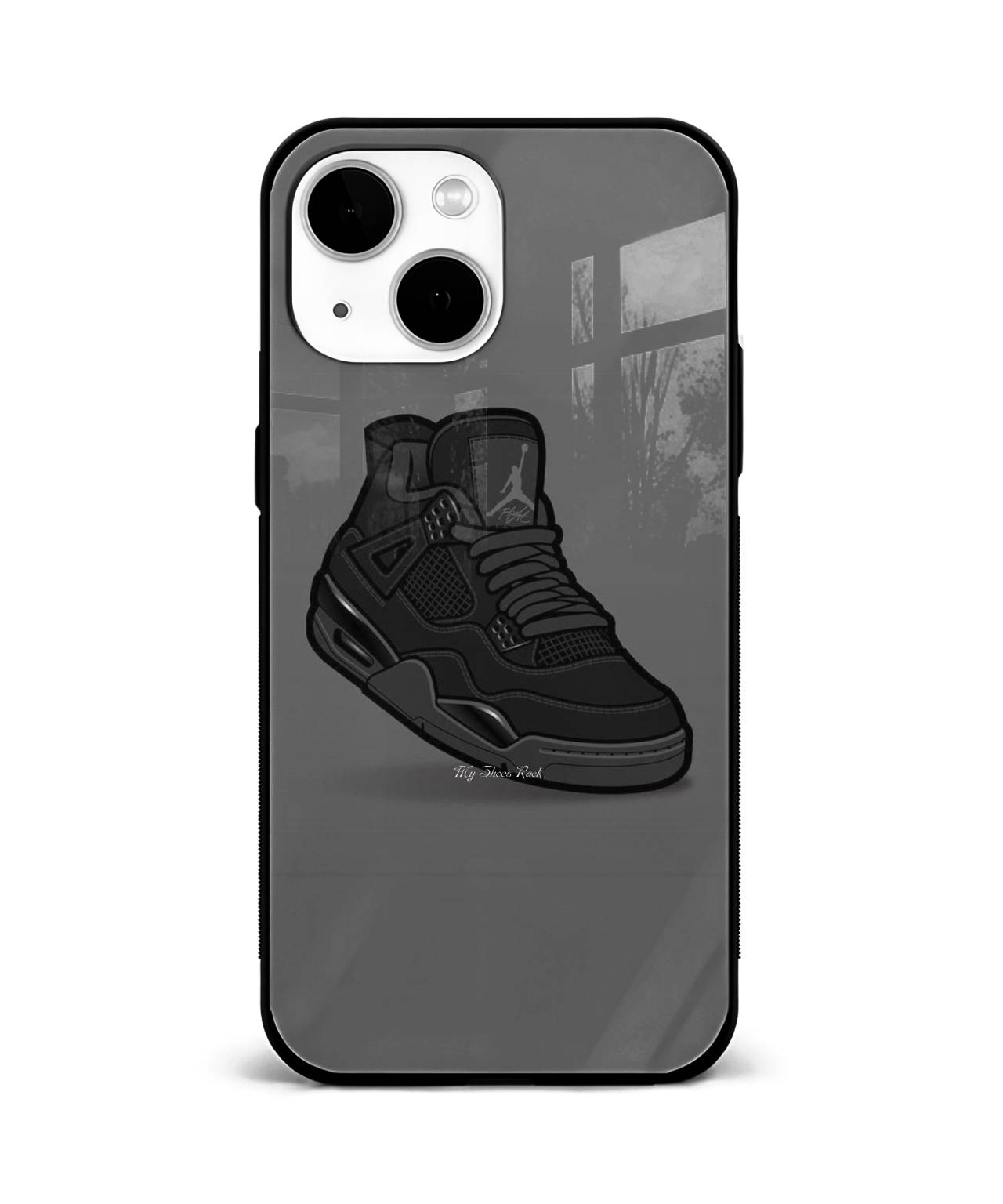 Black Air Jordan Sneaker Phone Case 1