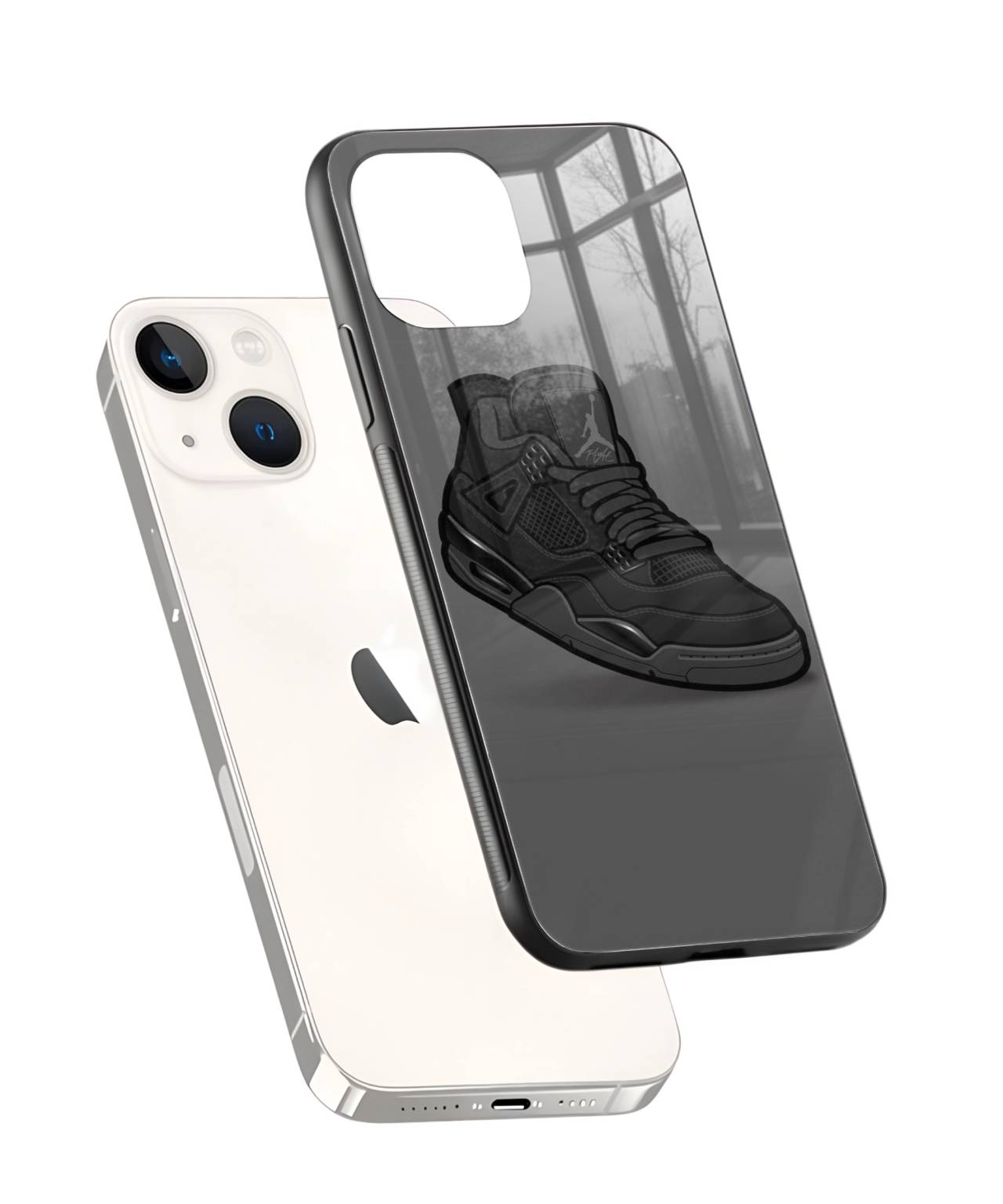 Black Air Jordan Sneaker Phone Case 2