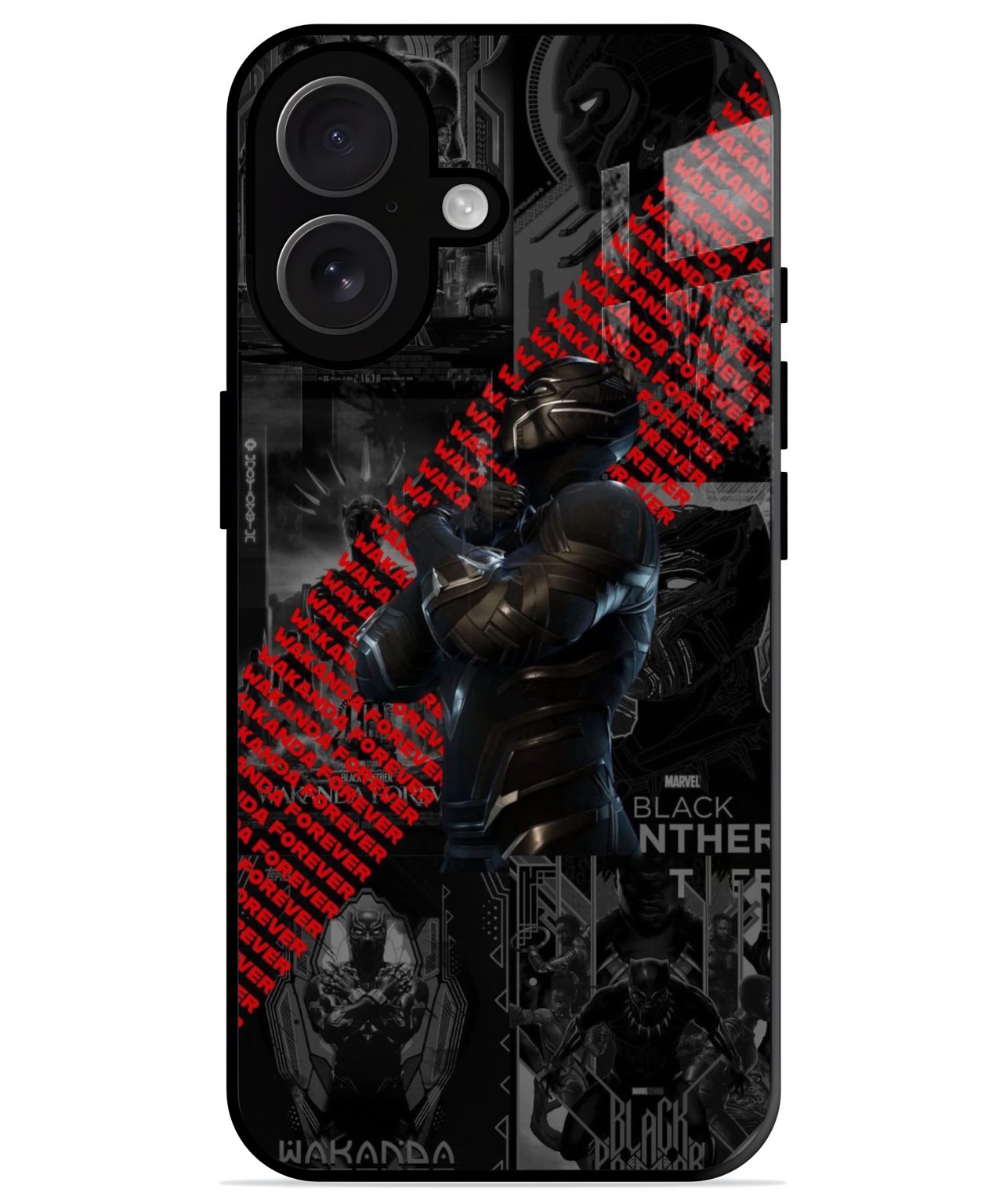 Black Panther Wakanda Forever iphone 16 plus back cover 1