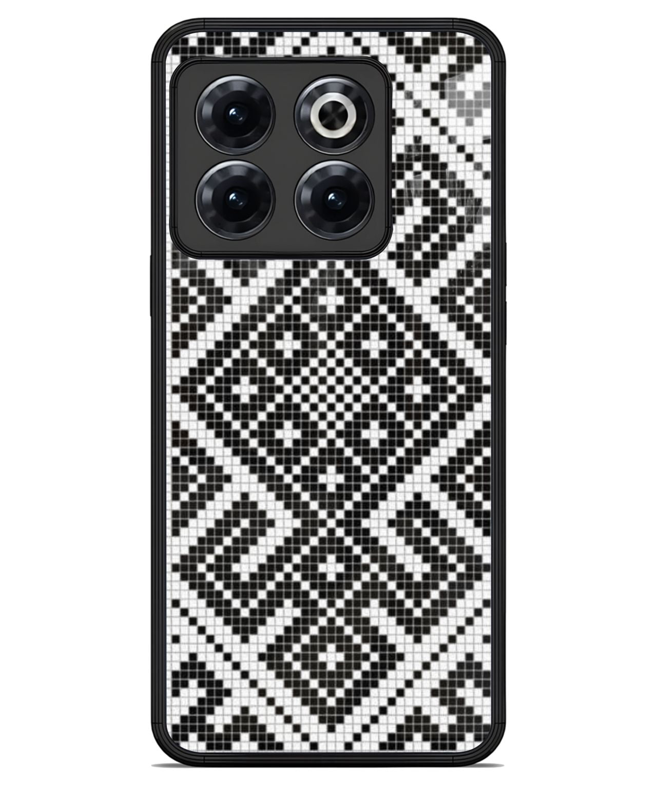 Black and White Mosaic Design for OnePlus 10T 1
