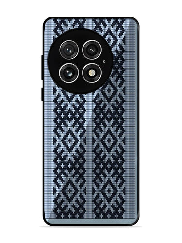 Blue Knitted Pattern Phone Case for OnePlus 13 1