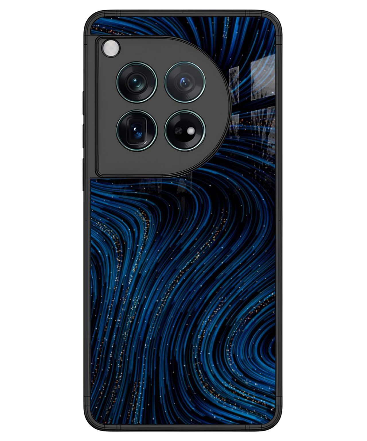 Blue Swirl Galaxy Phone Case for OnePlus 12.