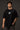 POPCASE Chaos black oversized t shirt with multicolour graffiti CHAOS back print and abstract flower front graphic streetwear