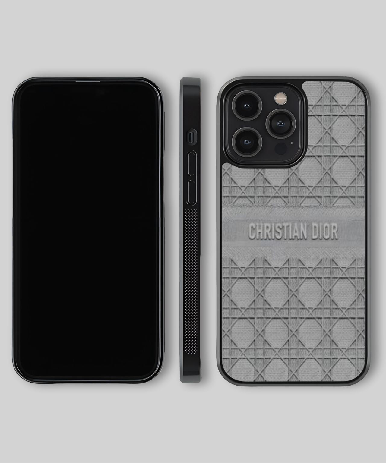 Christian Dior Grey Pattern Design Phone Case 4