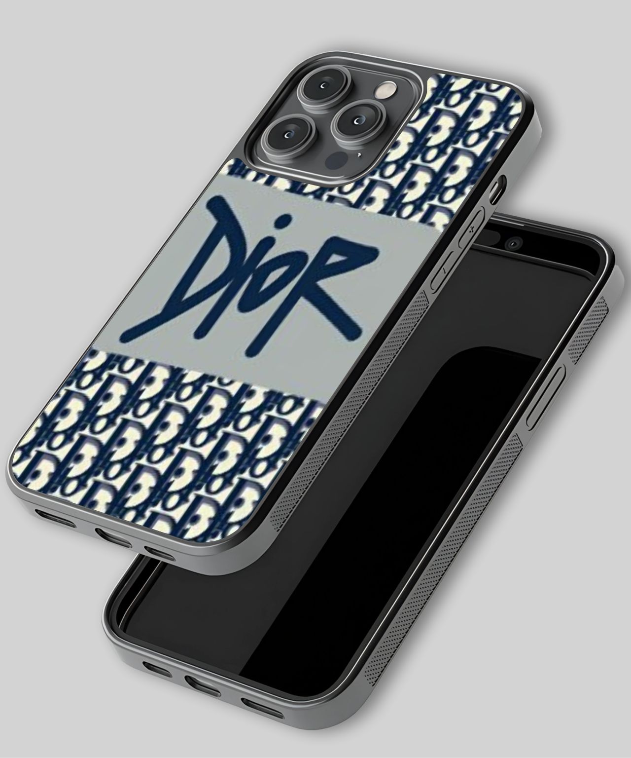Christian Dior Logo and Pattern Phone Case 3