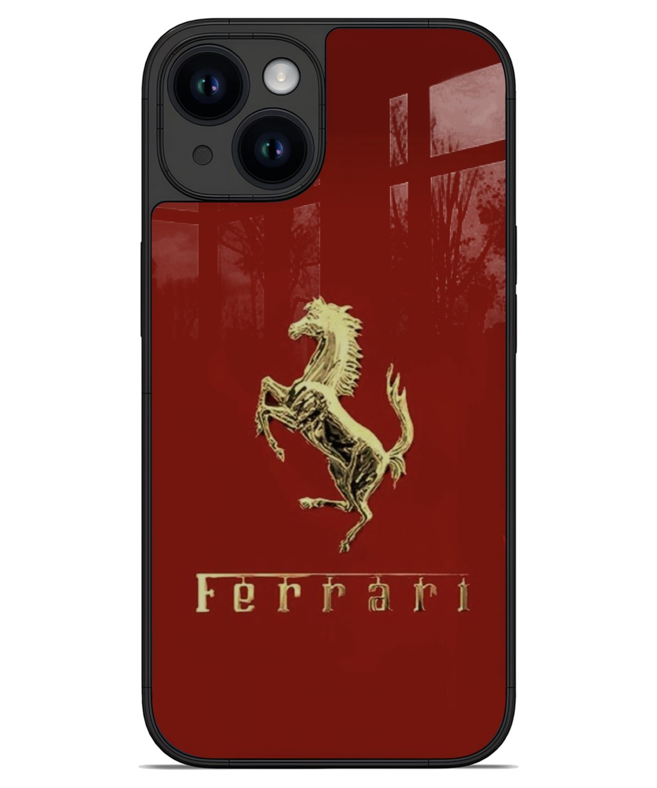 Classic Ferrari Logo iphone 14 back cover 1