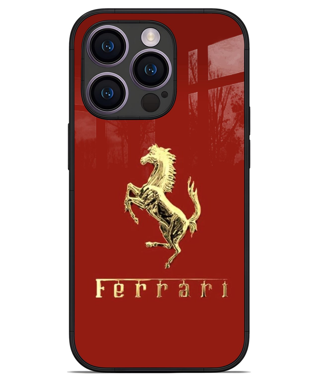 Classic Ferrari Logo iphone 14 pro back cover 1