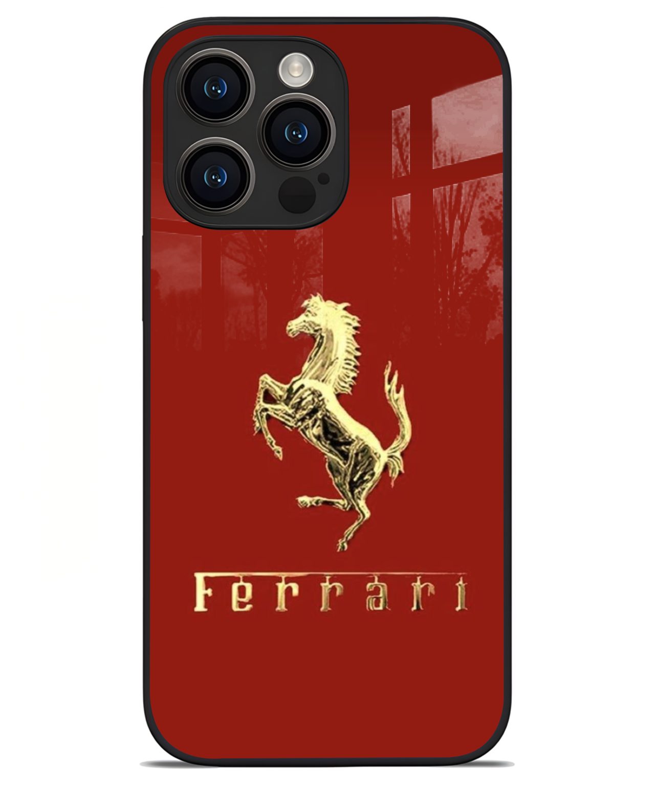 Classic Ferrari Logo iphone 14 pro max back cover 1