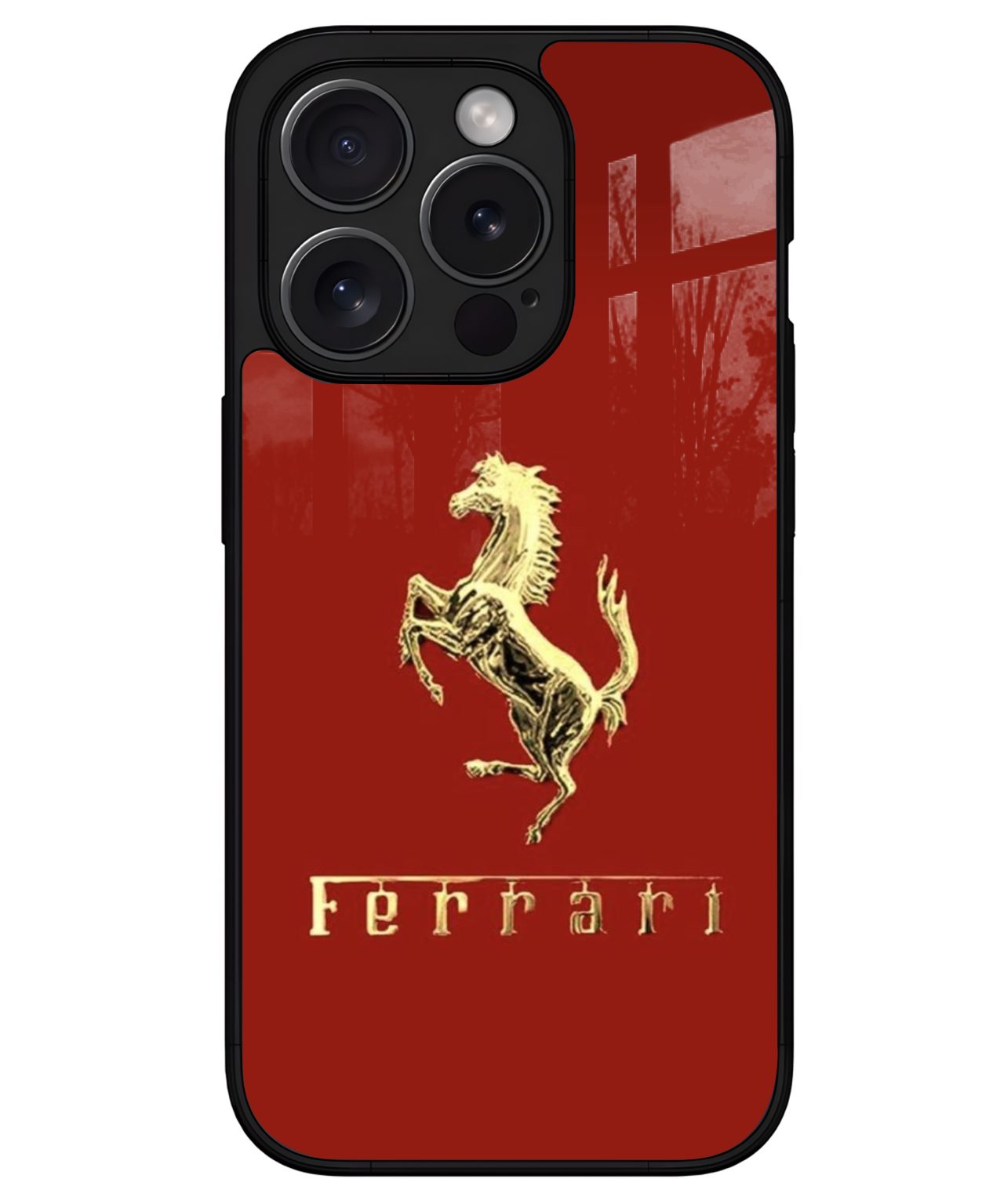 Classic Ferrari Logo iphone 15 pro max back cover 1