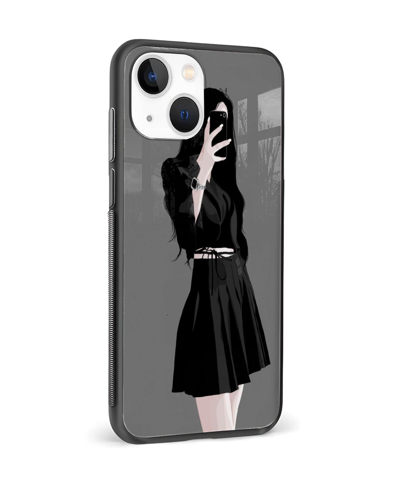Classy Girl Mirror Selfie Mobile Case & Cover 1