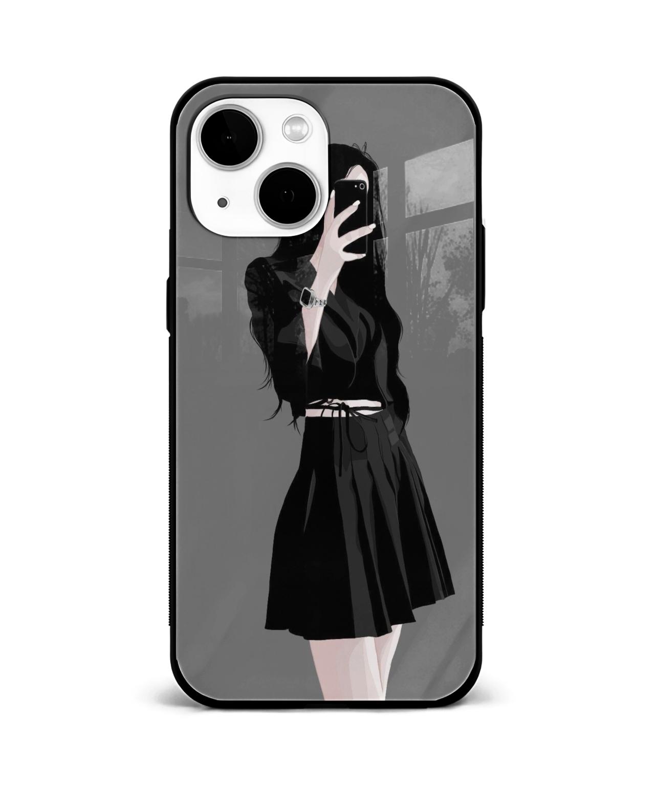 Classy Girl Mirror Selfie Mobile Case & Cover 4
