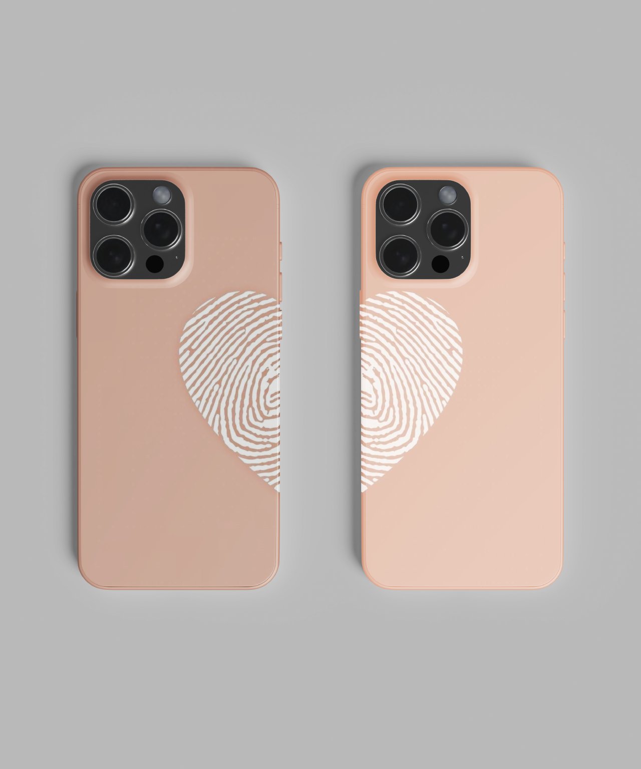 Half Heart Duo Mobile Case 1