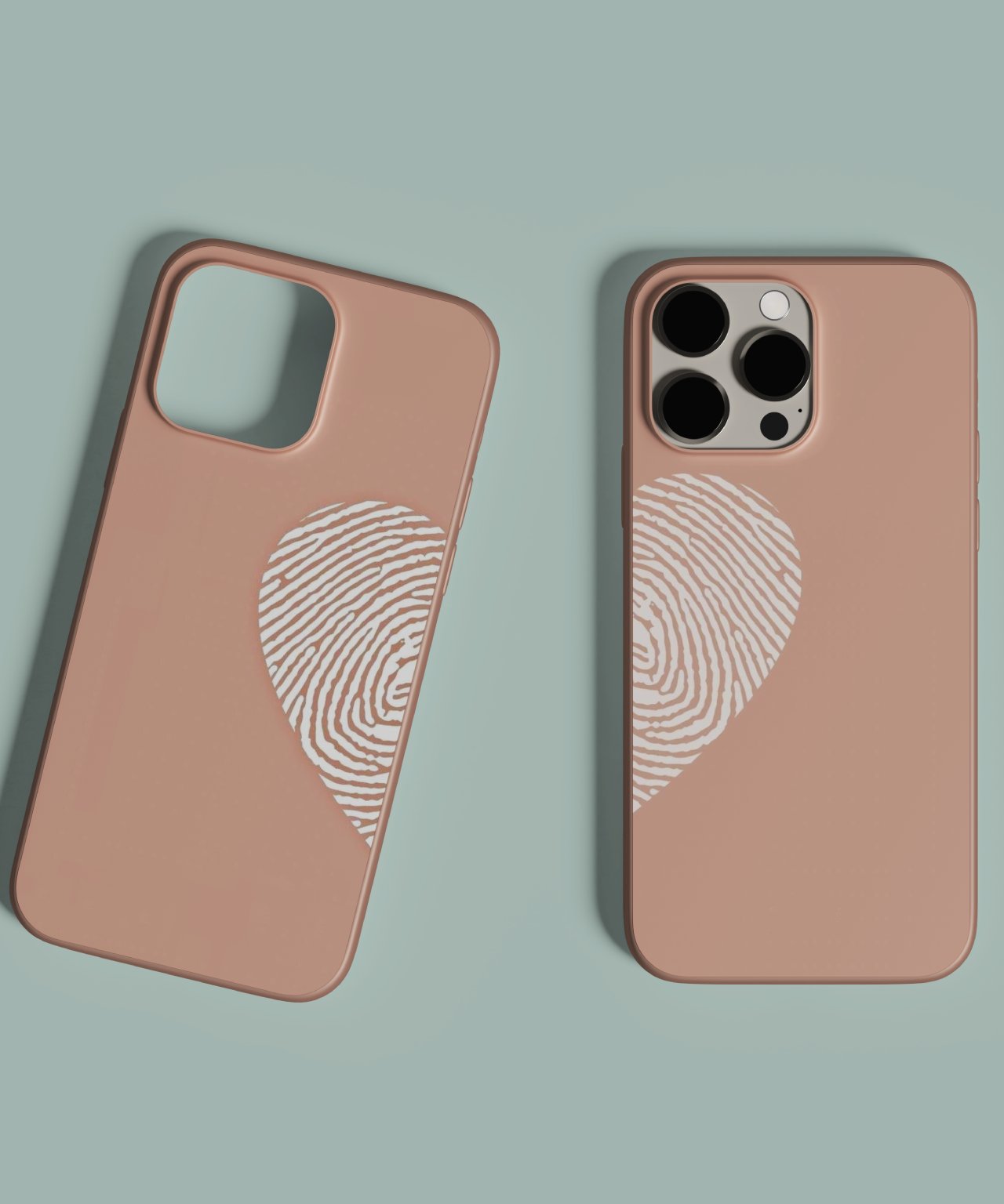 Half Heart Duo Mobile Case 2