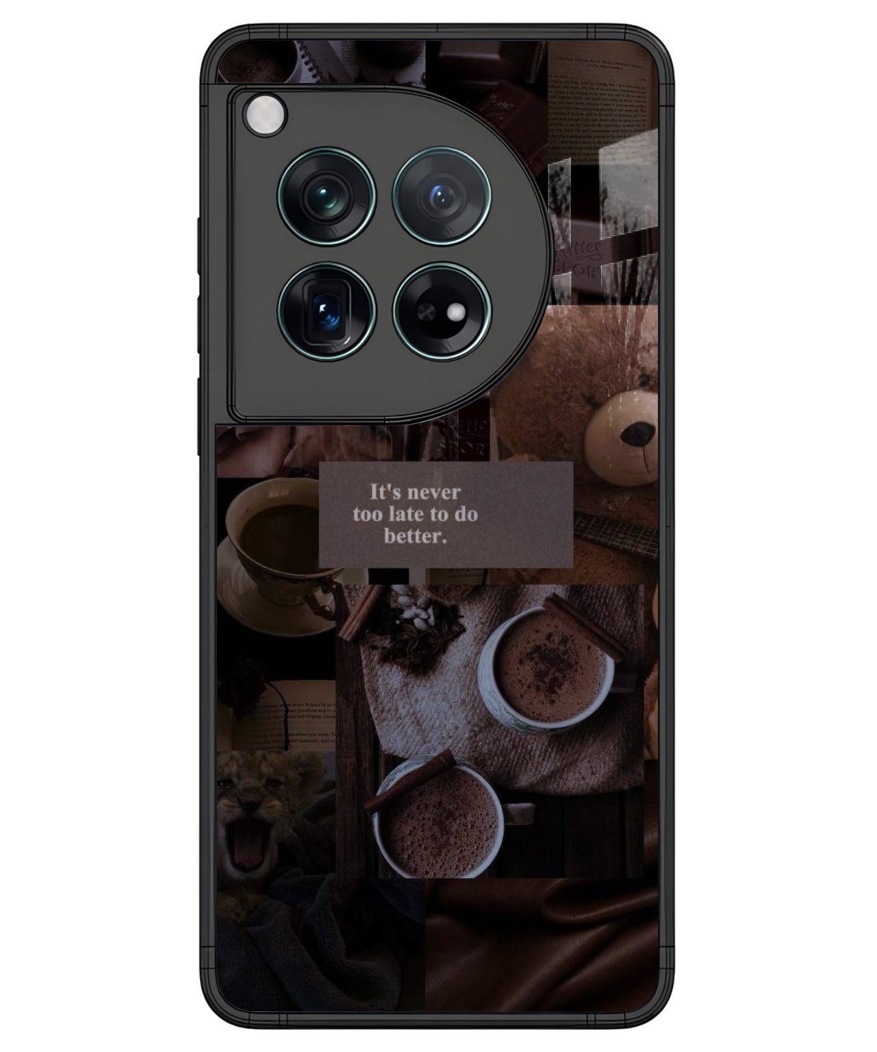 Cozy Coffee and Motivation Phone Case for OnePlus 12.