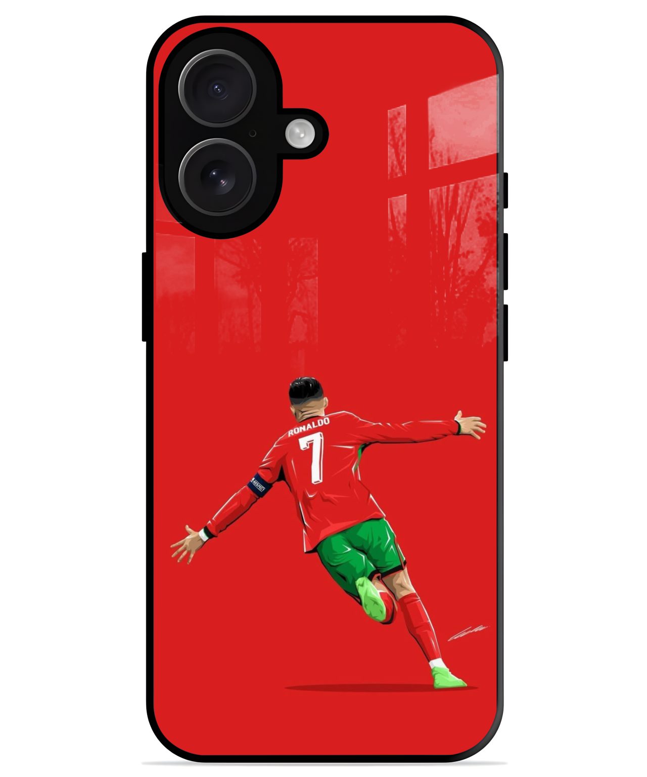 Cristiano Ronaldo Celebration iphone 16 plus back cover 1