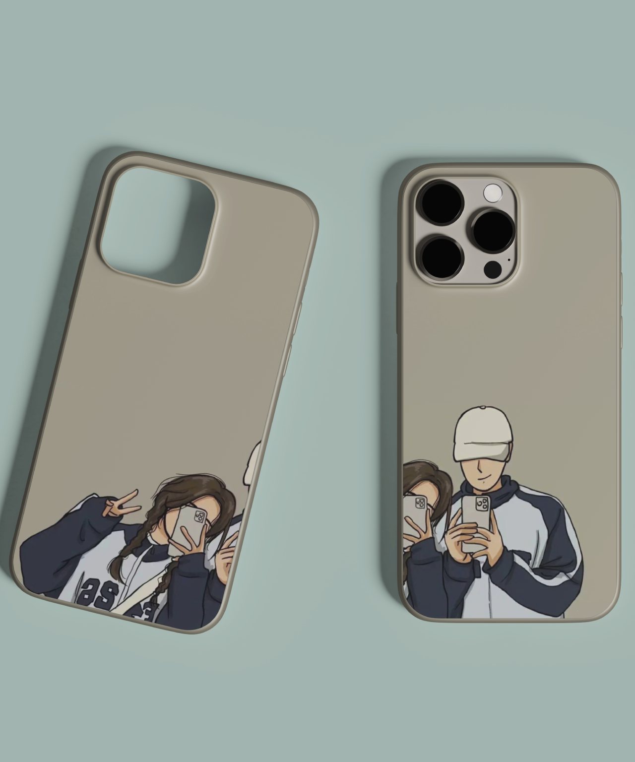 Duo Best Friends Girl and Boy Mobile Case 3
