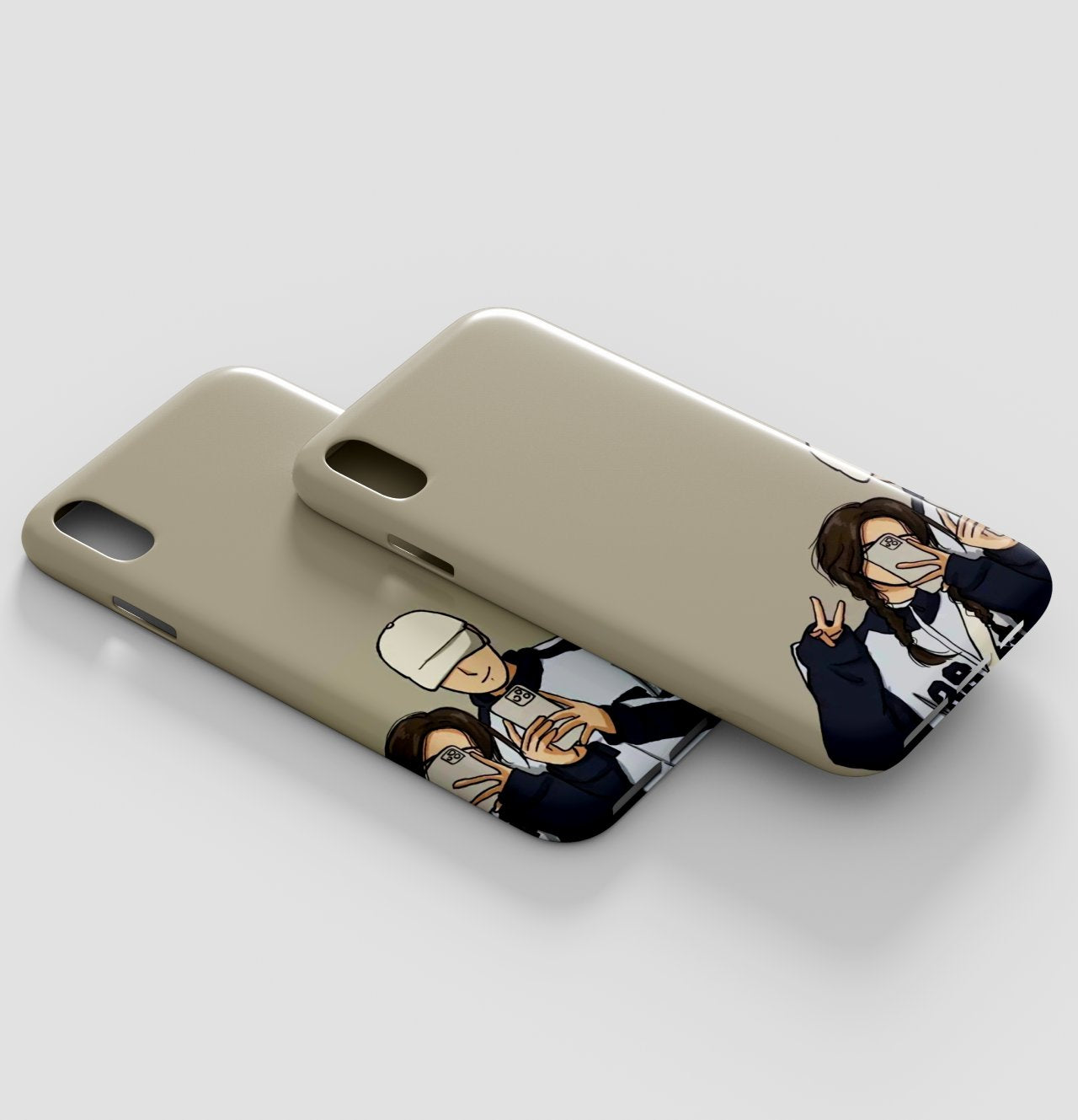 Duo Best Friends Girl and Boy Mobile Case 5