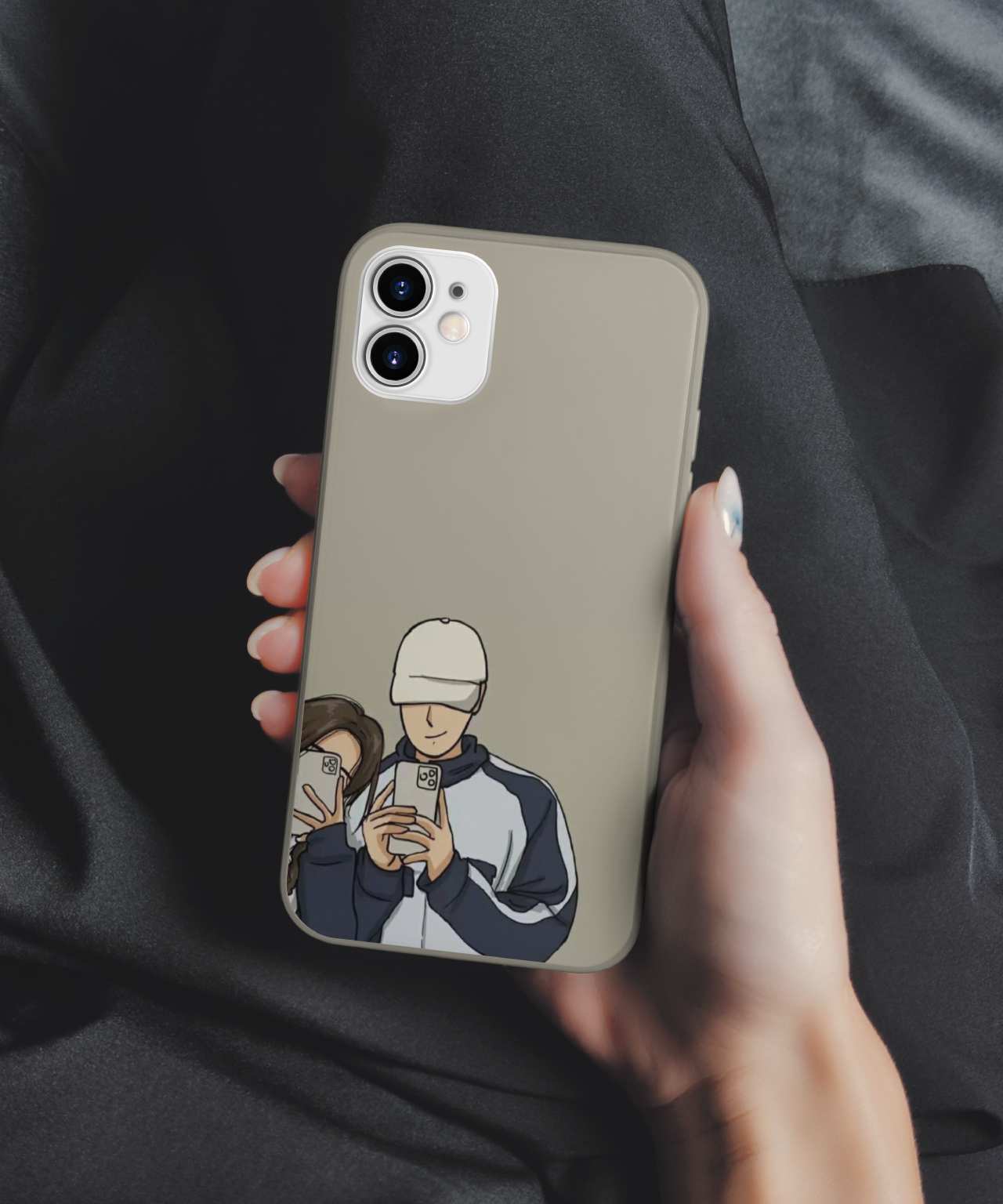 Duo Best Friends Girl and Boy Mobile Case 6