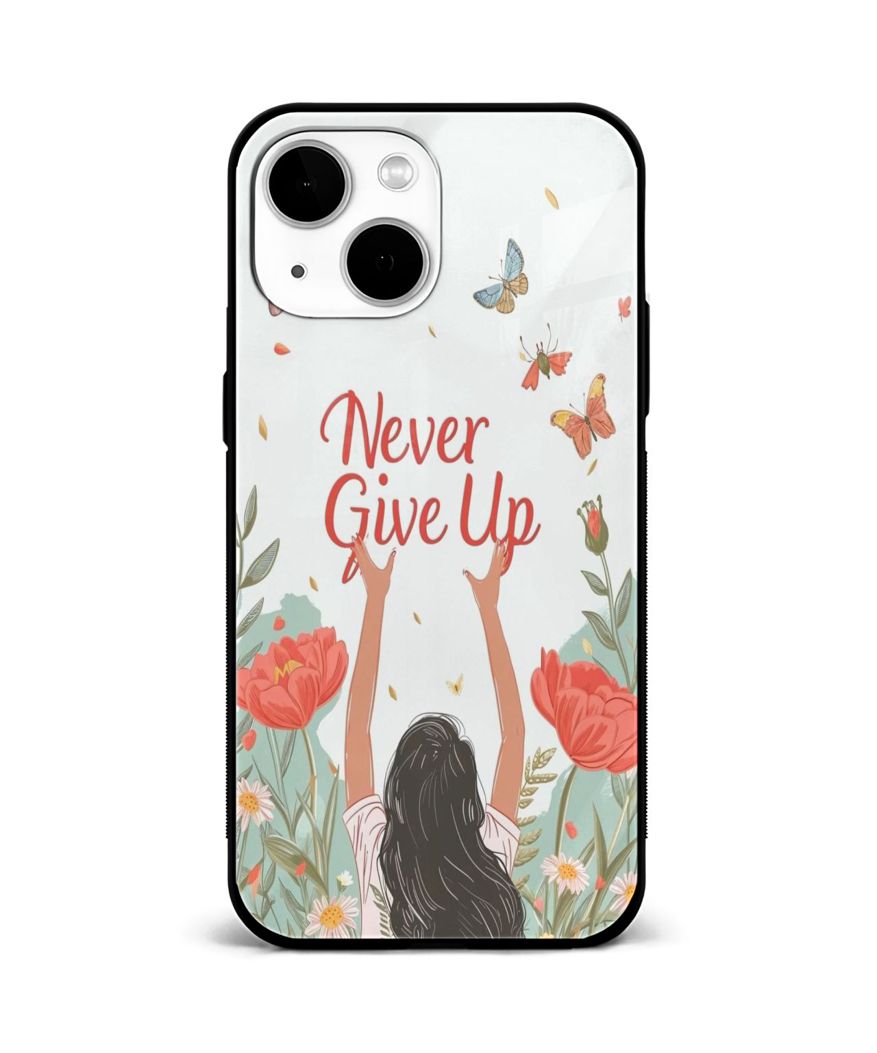 Floral Motivation Mobile Case and Cover 1