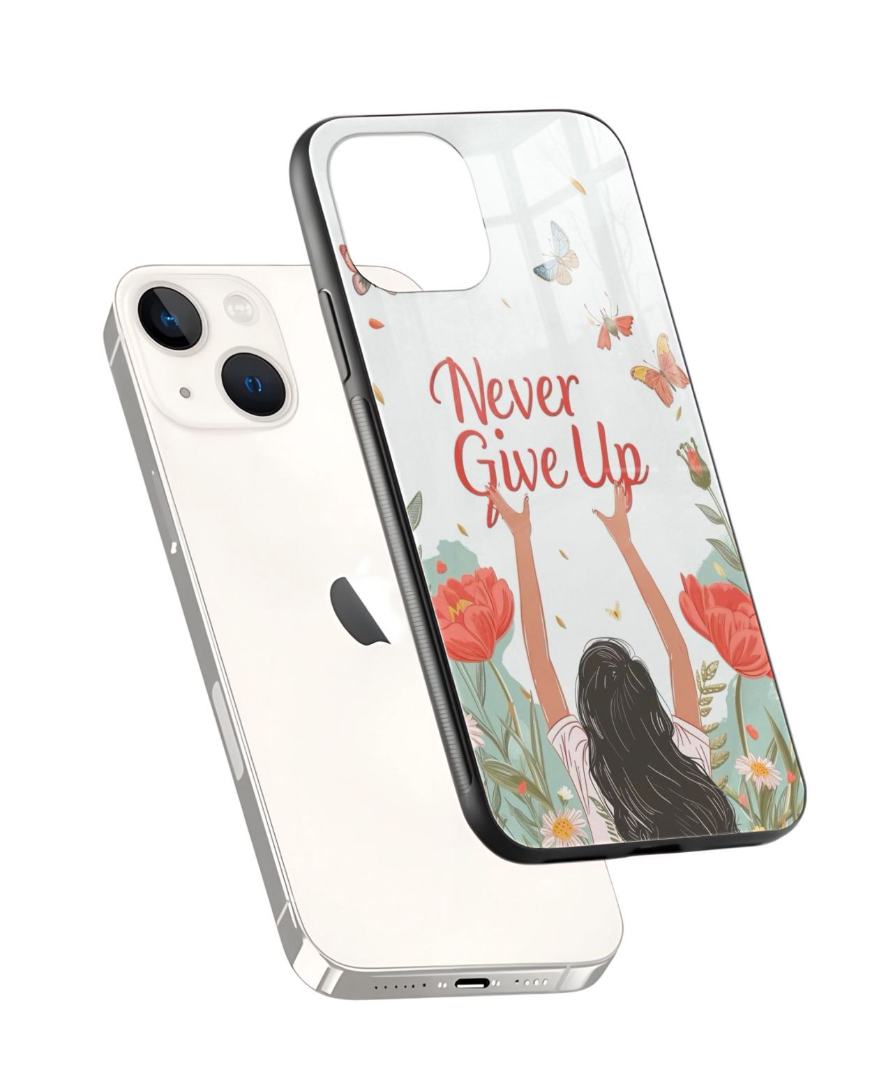 Floral Motivation Mobile Case and Cover 2