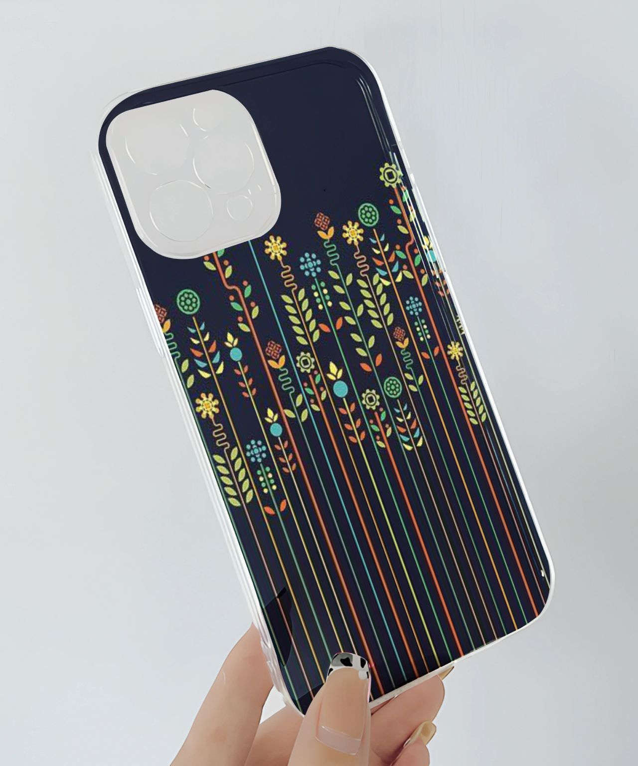Floral Lines Phone Case 3