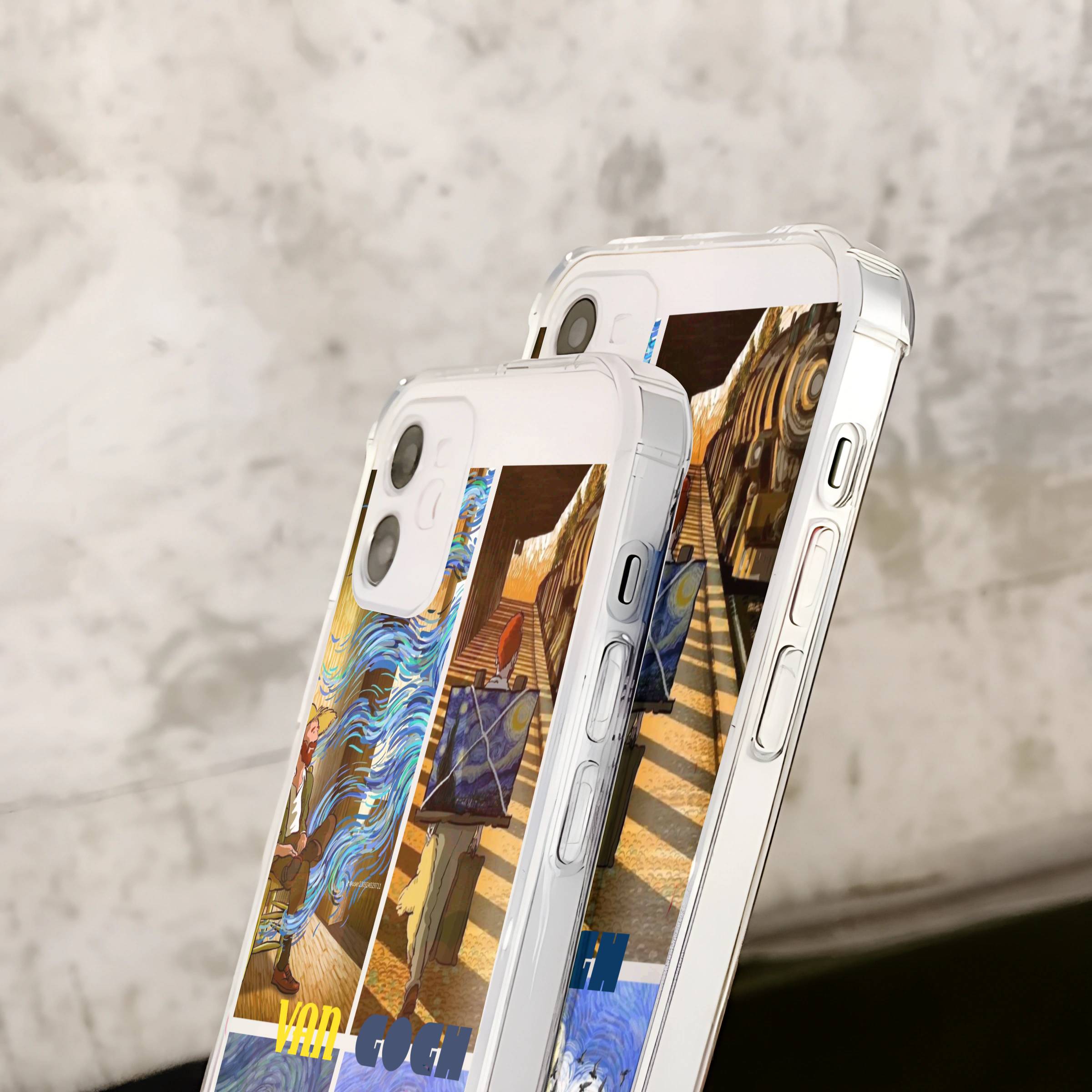 Van Gogh Art Transparent Mobile Case