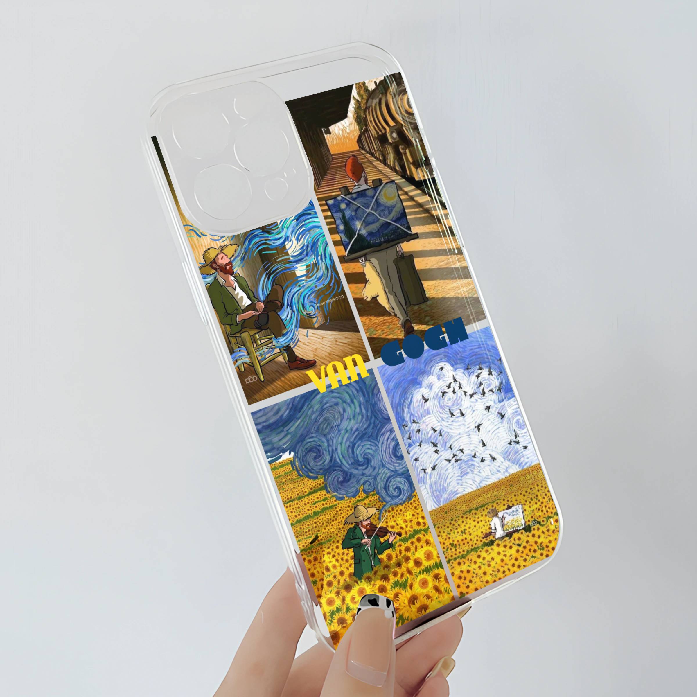 Van Gogh Art Transparent Mobile Case
