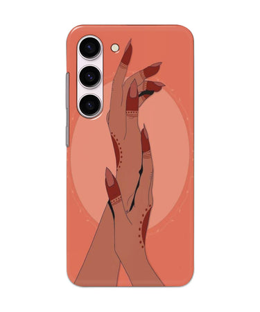 Girl with Wedding Mehndi Mobile Case for Samsung s24 1