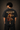 Man wearing an anthracite black 85-DENIM oversized t-shirt featuring a vibrant Hanumanji graphic print and Hindi text 'Mahabali' on the back. Styled for streetwear.