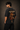 Man wearing an anthracite black 85-DENIM oversized t-shirt featuring a vibrant Hanumanji graphic print and Hindi text 'Mahabali' on the back. Styled for streetwear.