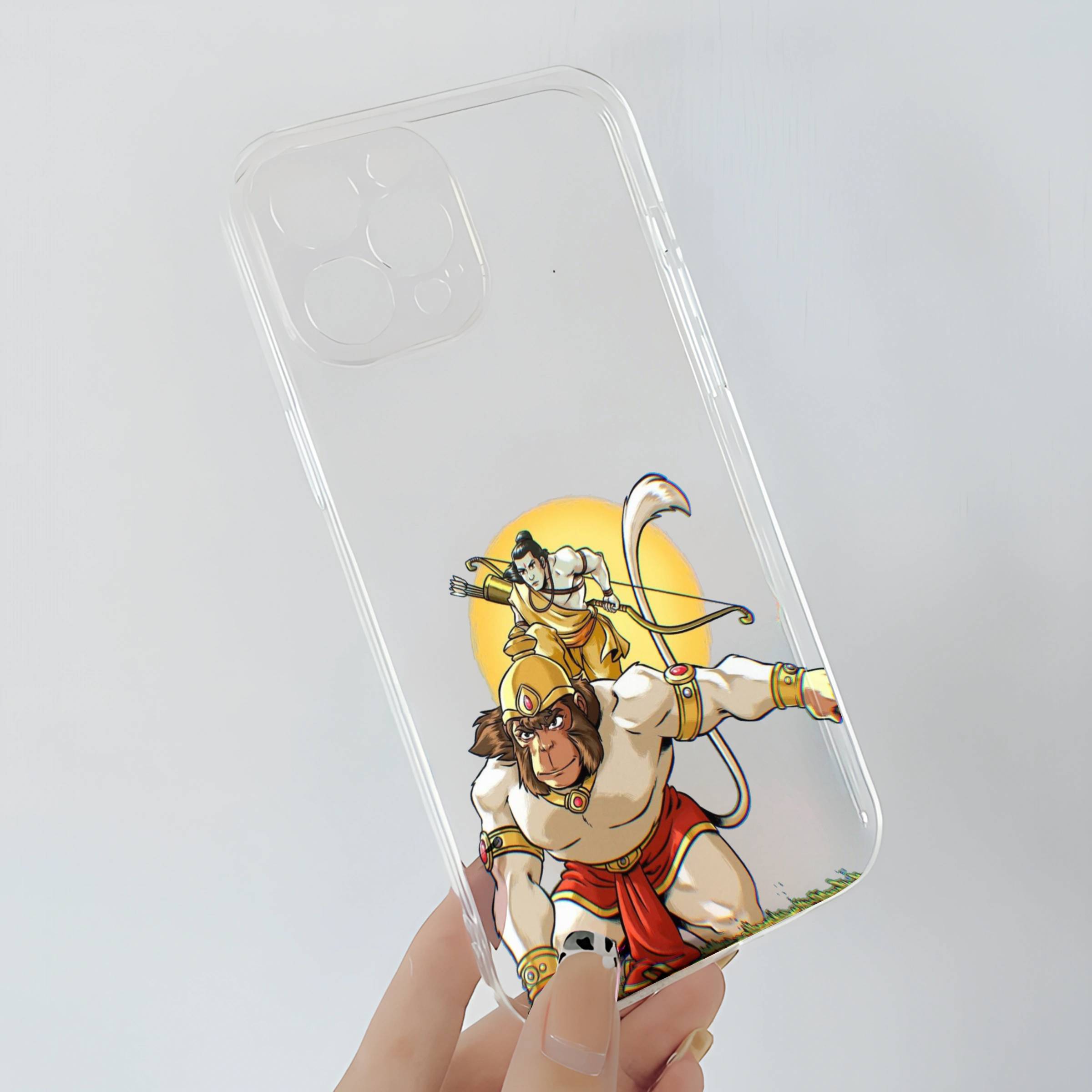 Hanuman & Rama Transparent Mobile Case