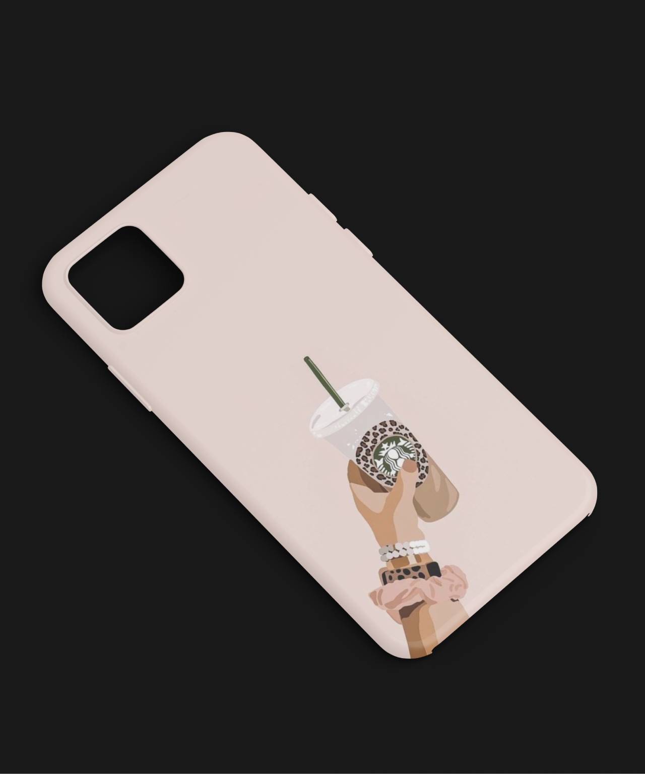 Hand with Starbucks Cup Mobile Case 4