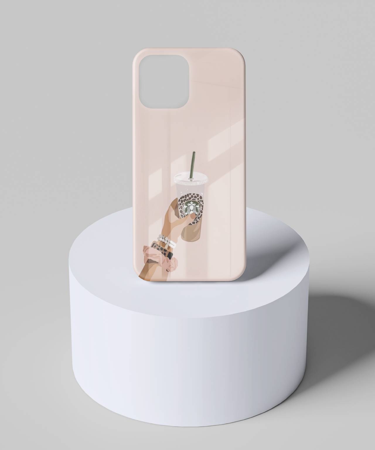 Hand with Starbucks Cup Mobile Case 6