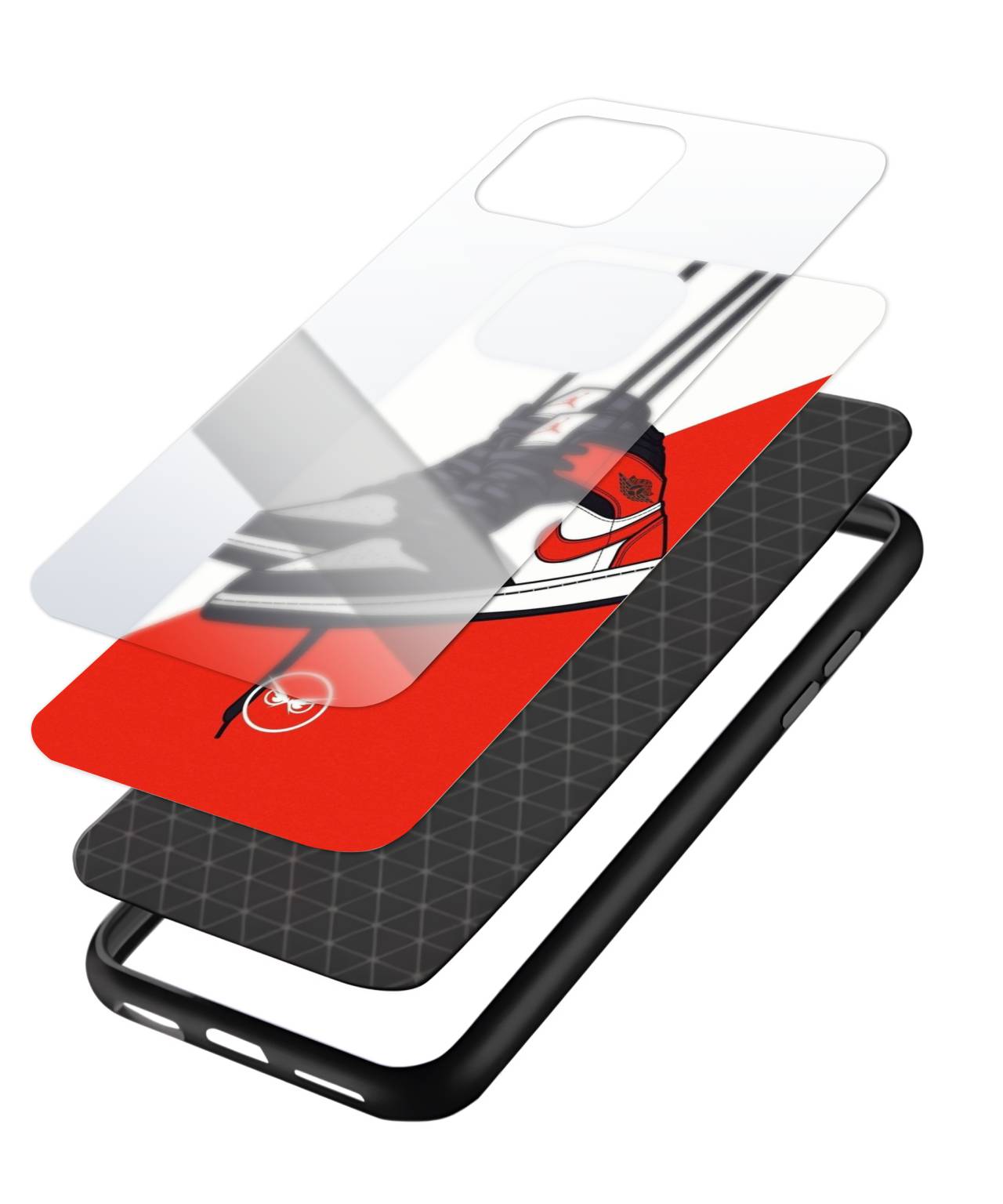 Hanging Air Jordan Shoes Artistic Phone Case 3