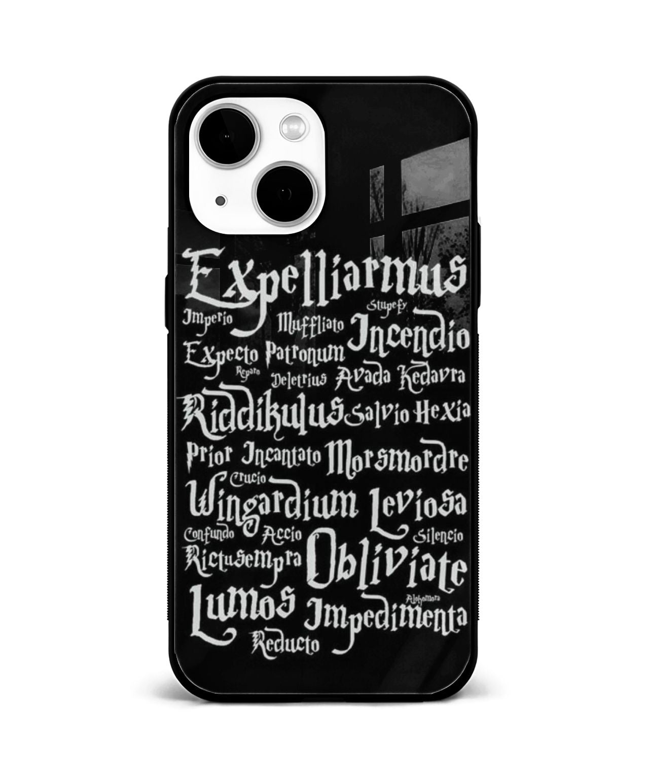 Harry Potter Spells Black Mobile Case 1