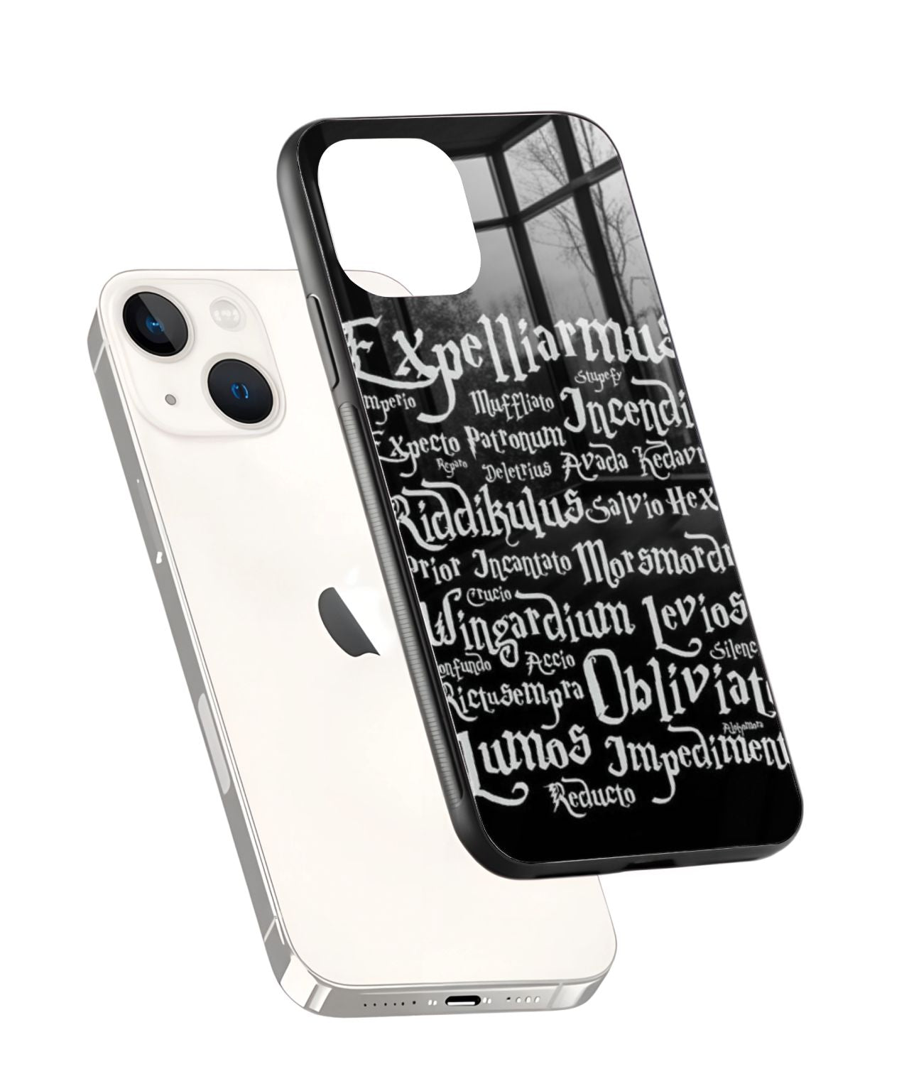 Harry Potter Spells Black Mobile Case 2