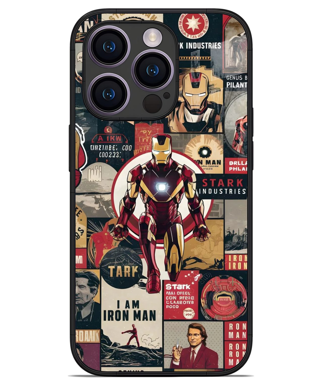 Iron Man Stark Industries iphone 14 pro back cover 1