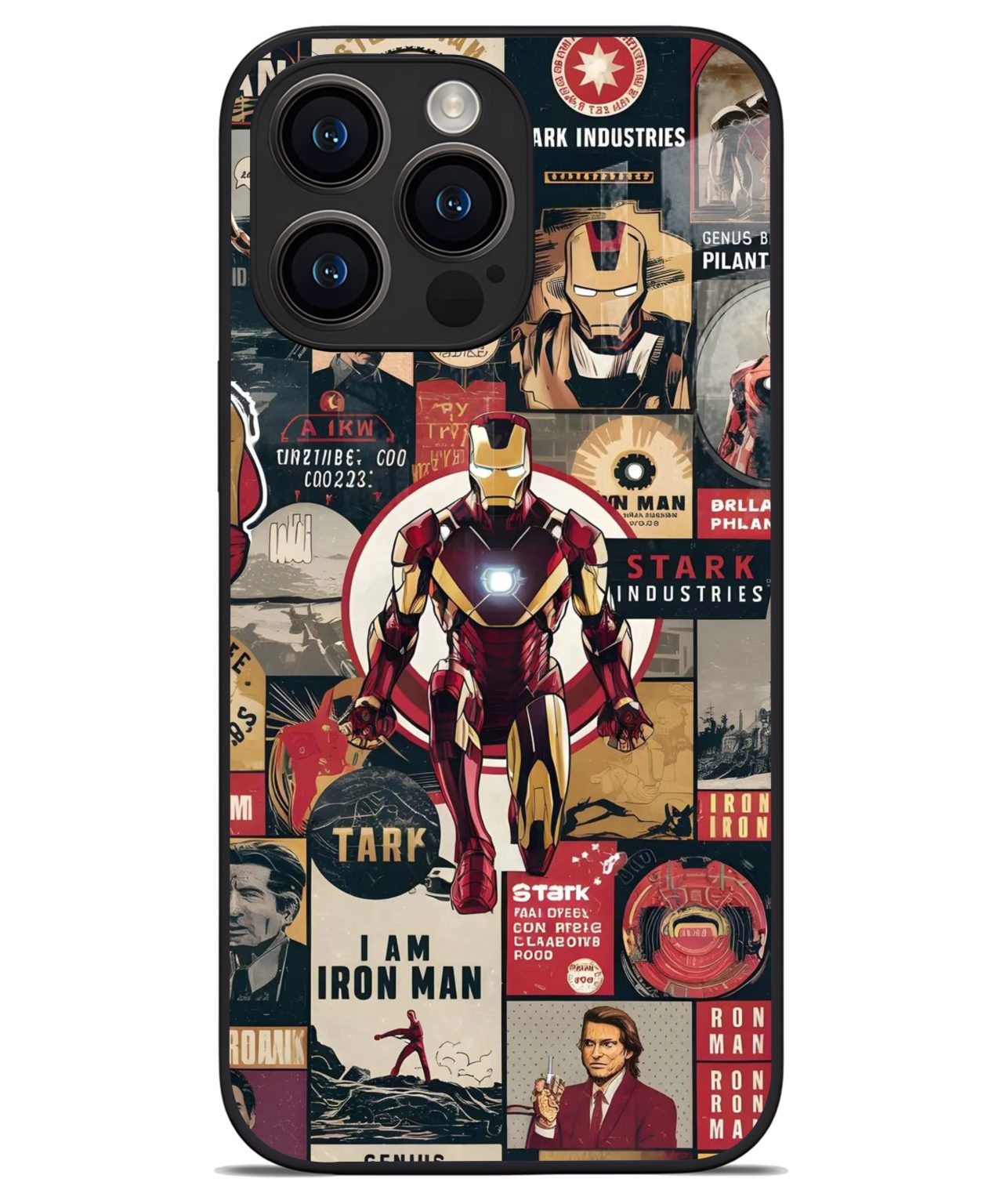 Iron Man Stark Industries iphone 14 pro max back cover 1