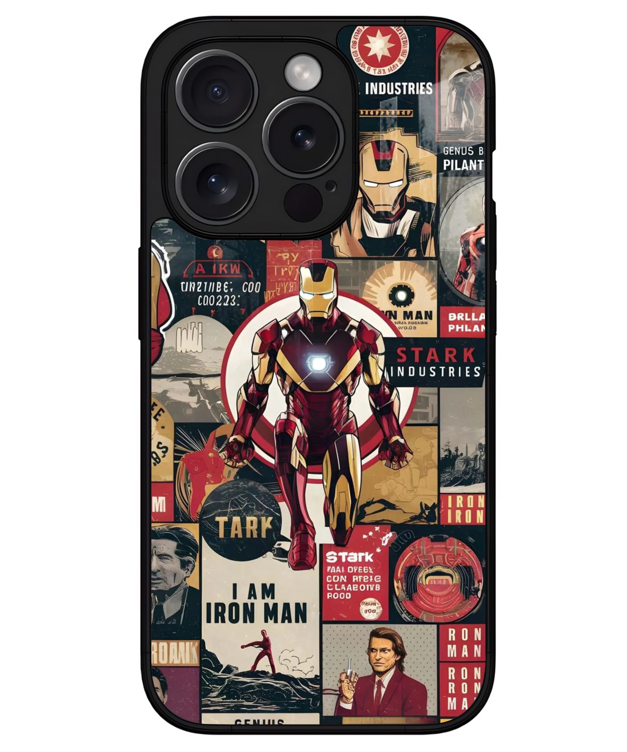 Iron Man Stark Industries iphone 15 pro max back cover 1