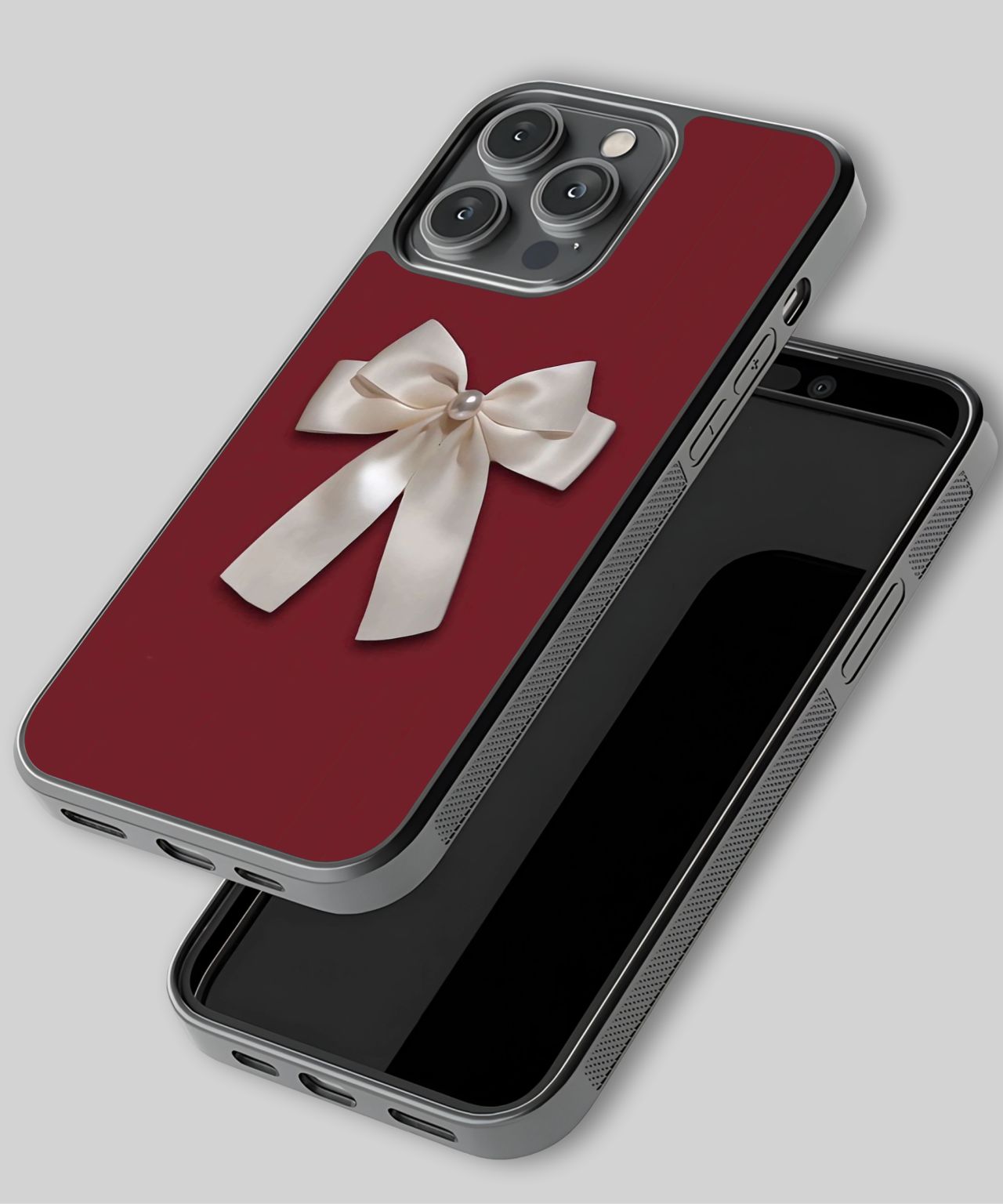 Ivory Pearl Bow iPhone Case 3