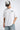 POPCASE white oversized t shirt WORK not equal LIFE dark green stamp seal DTF graphic 220 GSM premium cotton streetwear tshirt