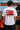 Model wearing white POPCASE Lewis Hamilton Ferrari oversized t shirt with Scuderia shield on chest and Lewis Hamilton Ferrari car back graphic