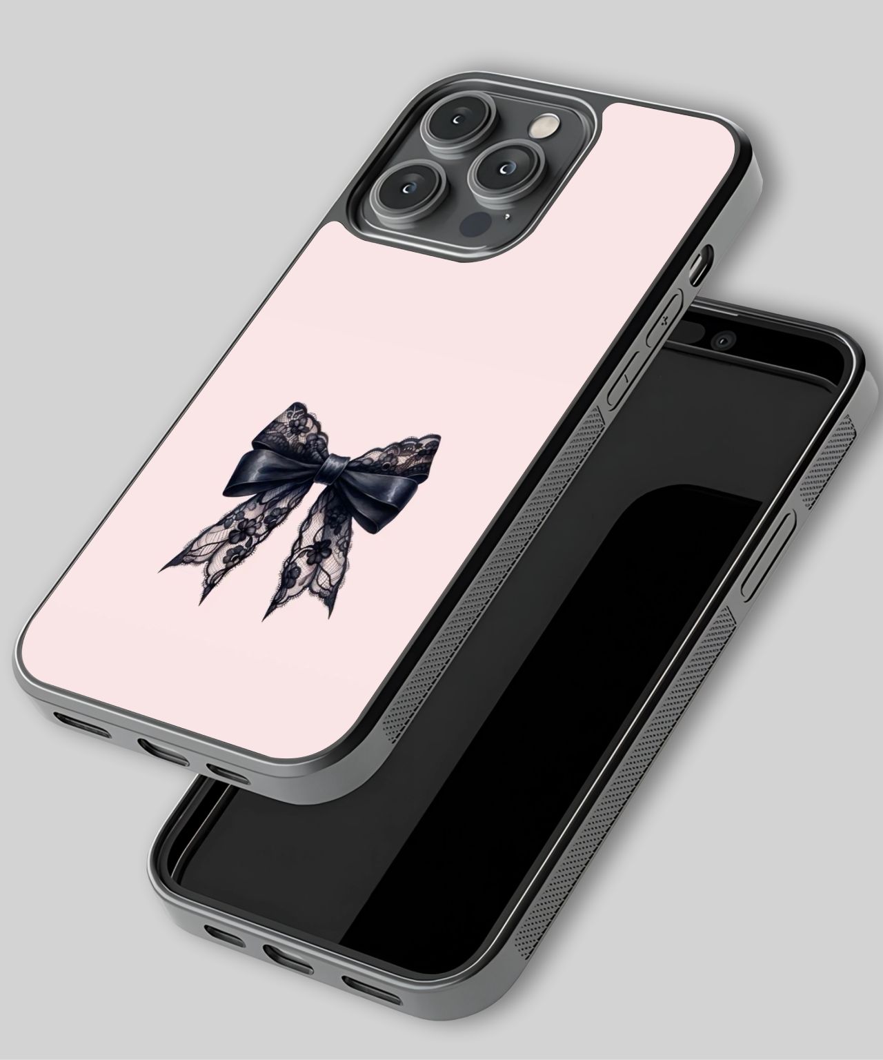 Lace Black Bow Phone Case 3